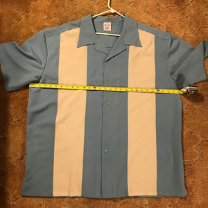 Bowling Concepts mens Bowling shirt XXL Blue/Cream